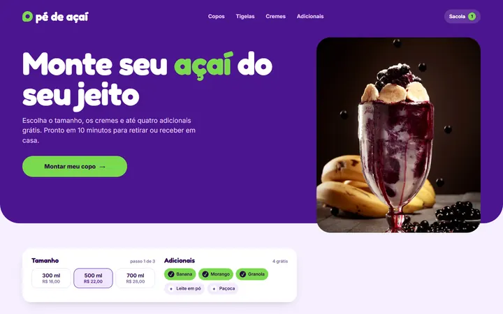 pé de açaí no computador